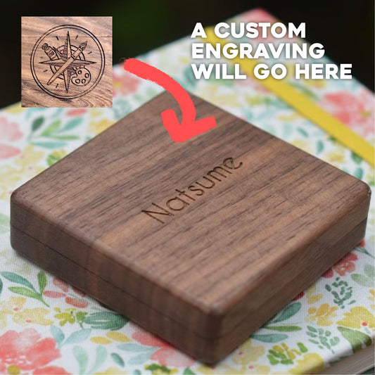 Coming soon: Travel Watercolor Palette with Original Art Engraving