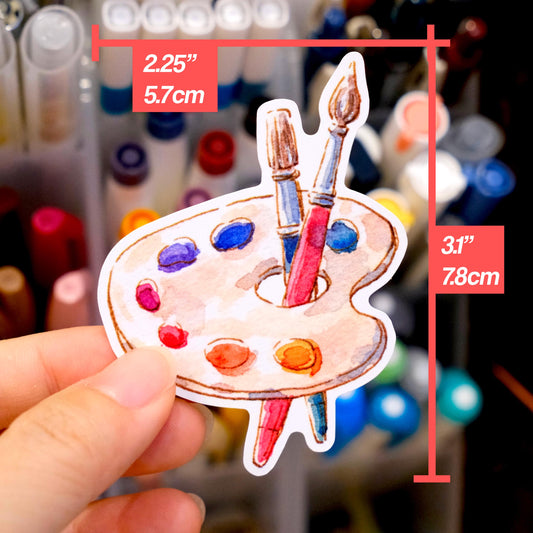 Vinyl Sticker: Paint Palette
