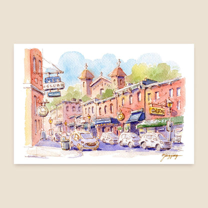 Postcard: Old Town in Galena, Illinois