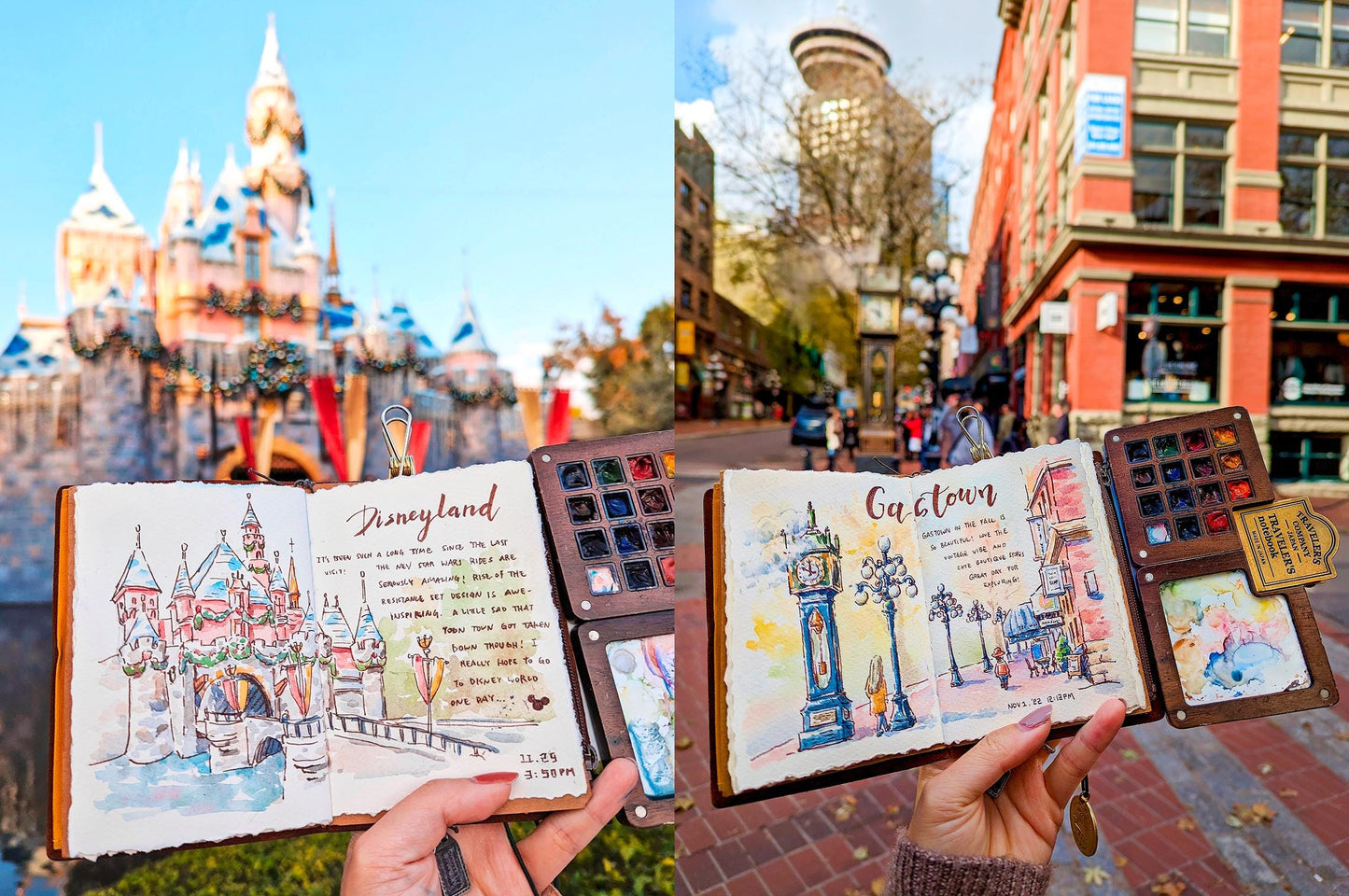 Mini Art Zine: Canada & United States Travel Sketchbook