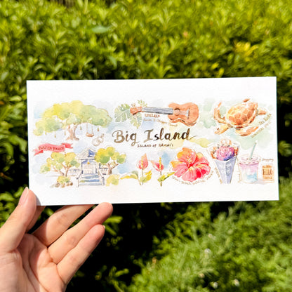 Oversized Postcard: Scenes from Big Island, Hawaii