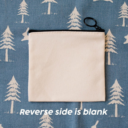 Pesky Kitty Canvas Zipper Pouch: Travel Buddy