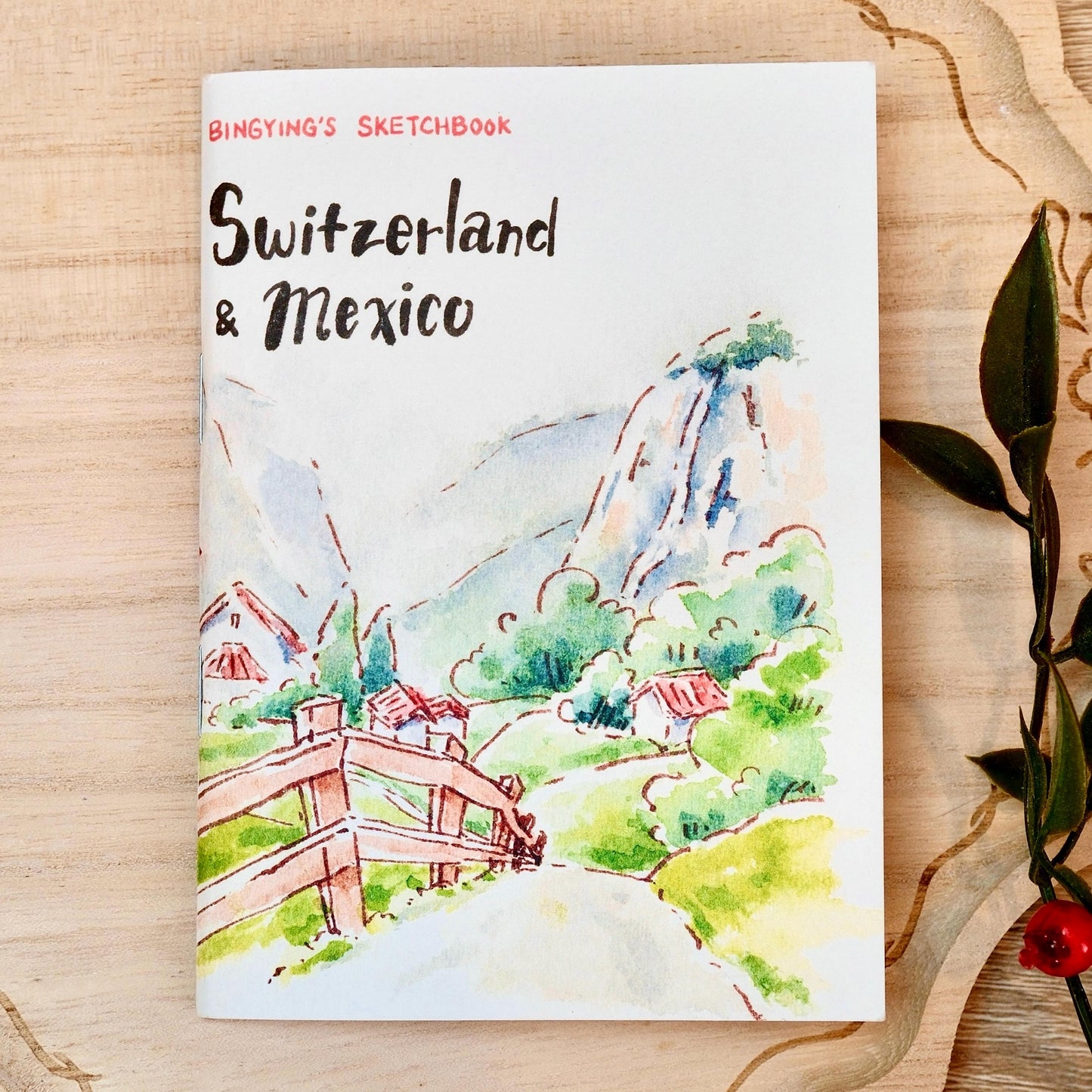 Mini Art Zine: Switzerland & Mexico Travel Sketchbook