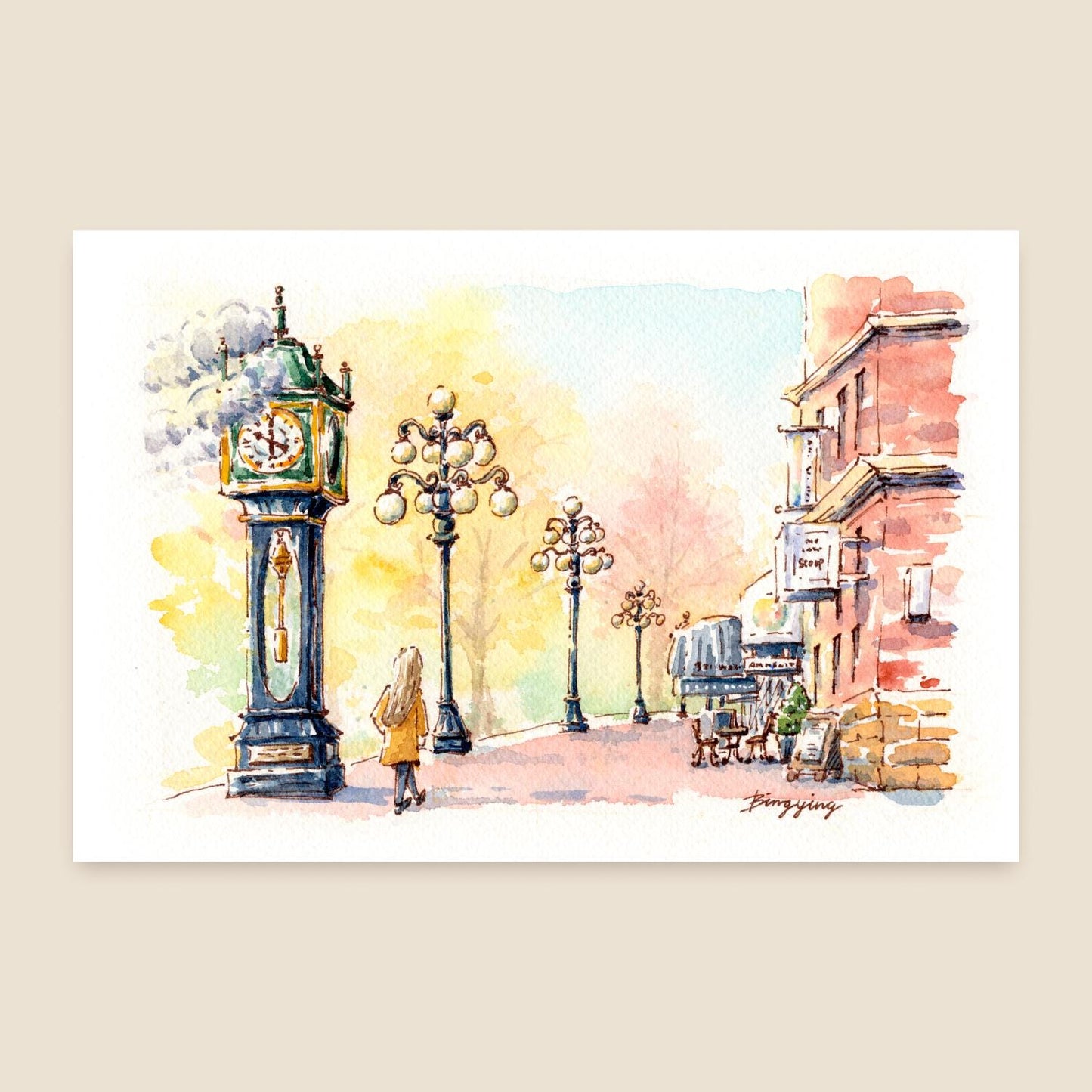 Postcard: Autumn in Vancouver Gas Town