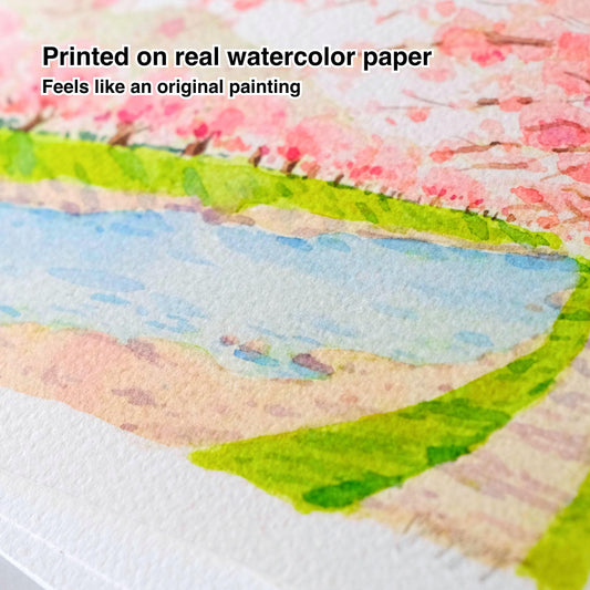 Signed Giclee Print: Sakura in Kawazu