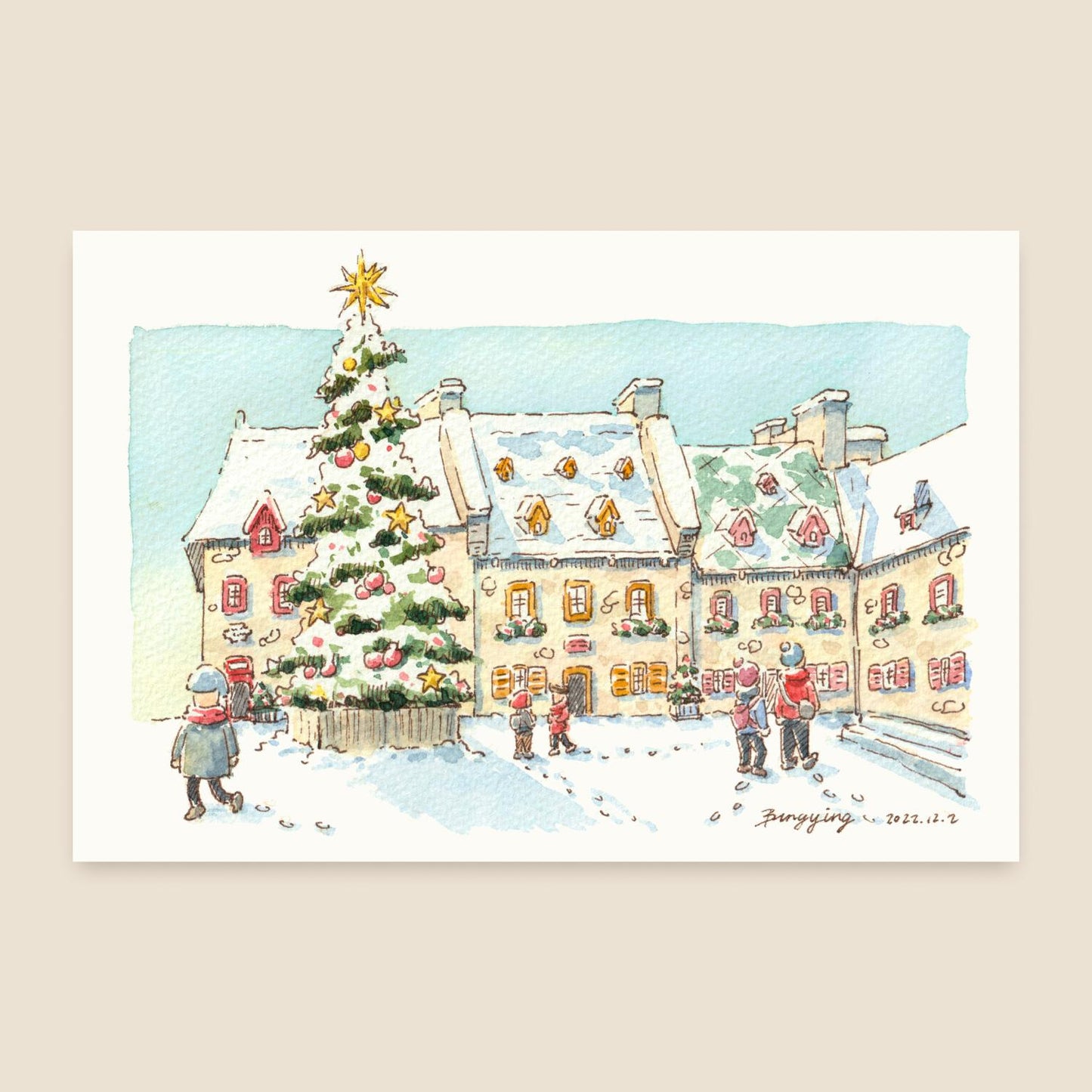 Postcard: Christmas in Quebec City