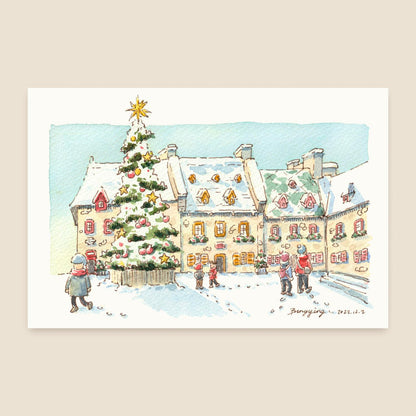 Postcard: Christmas in Quebec City