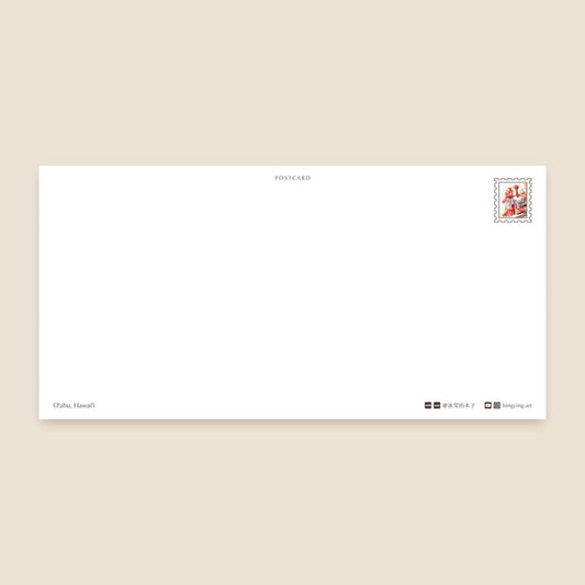 Oversized Postcard: Scenes from Oahu, Hawaii