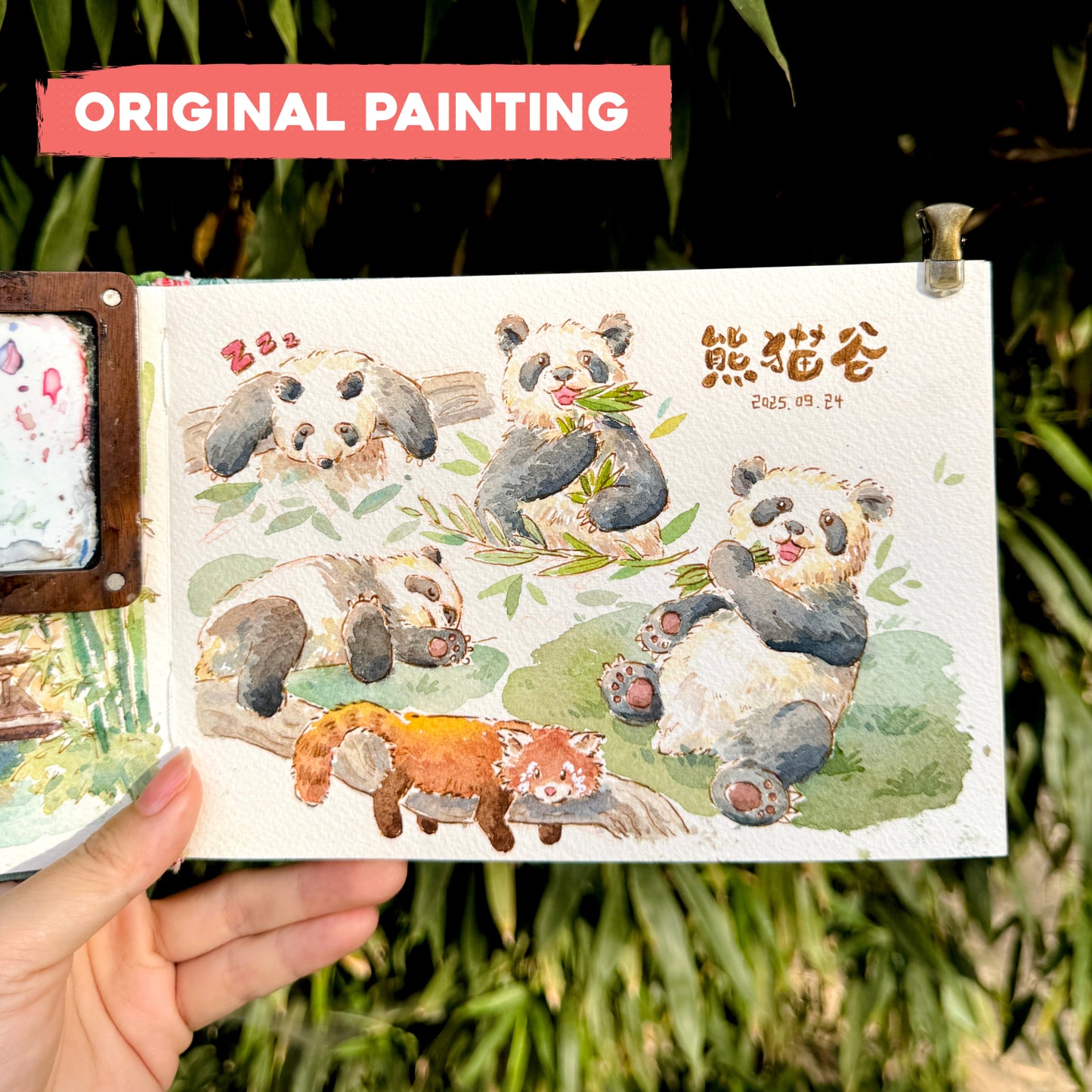 Postcard: Pandas Chillin'