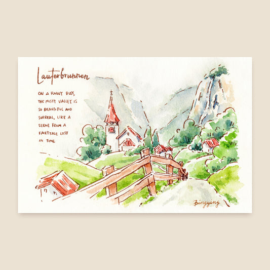 Postcard: Fairytale Town in the Swiss Alps