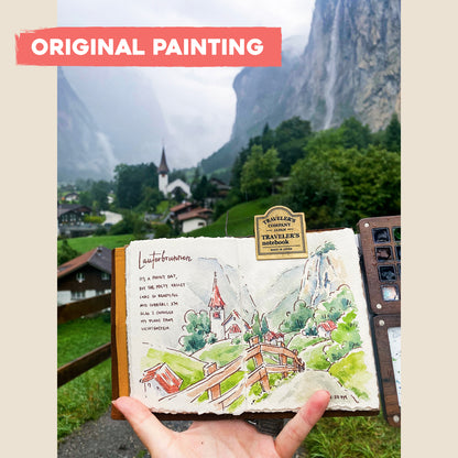 Postcard: Fairytale Town in the Swiss Alps