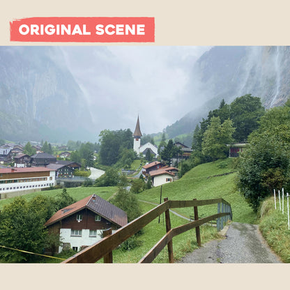 Postcard: Fairytale Town in the Swiss Alps