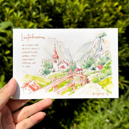 Postcard: Fairytale Town in the Swiss Alps