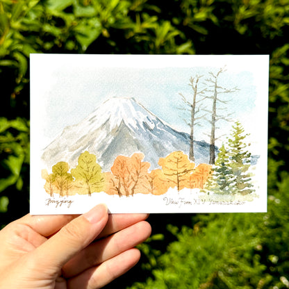 Postcard: Mt. Fuji in Autumn
