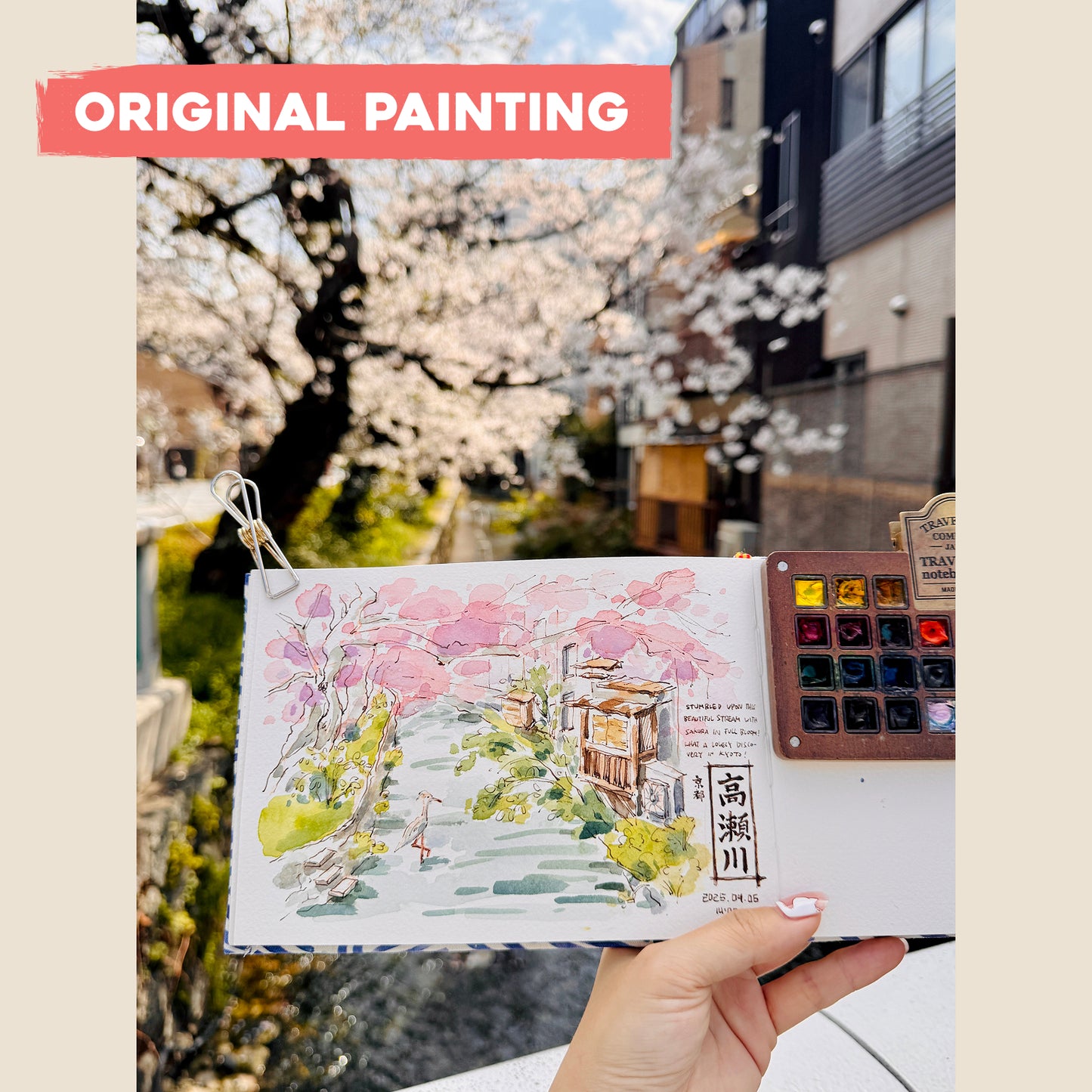 Postcard: Sakura in Kyoto, Japan