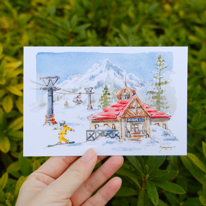 Postcard: Snowboarding in Hokkaido, Japan