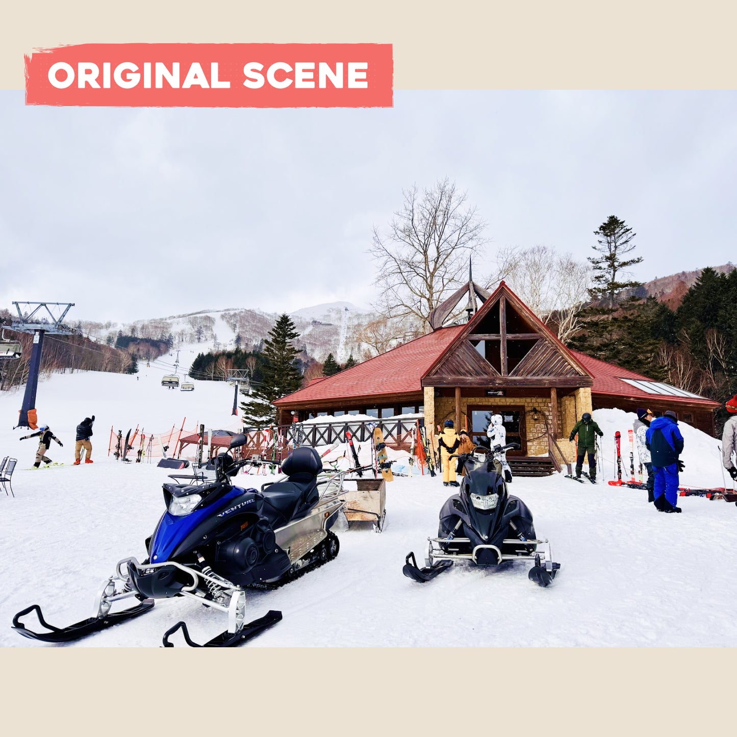 Postcard: Snowboarding in Hokkaido, Japan