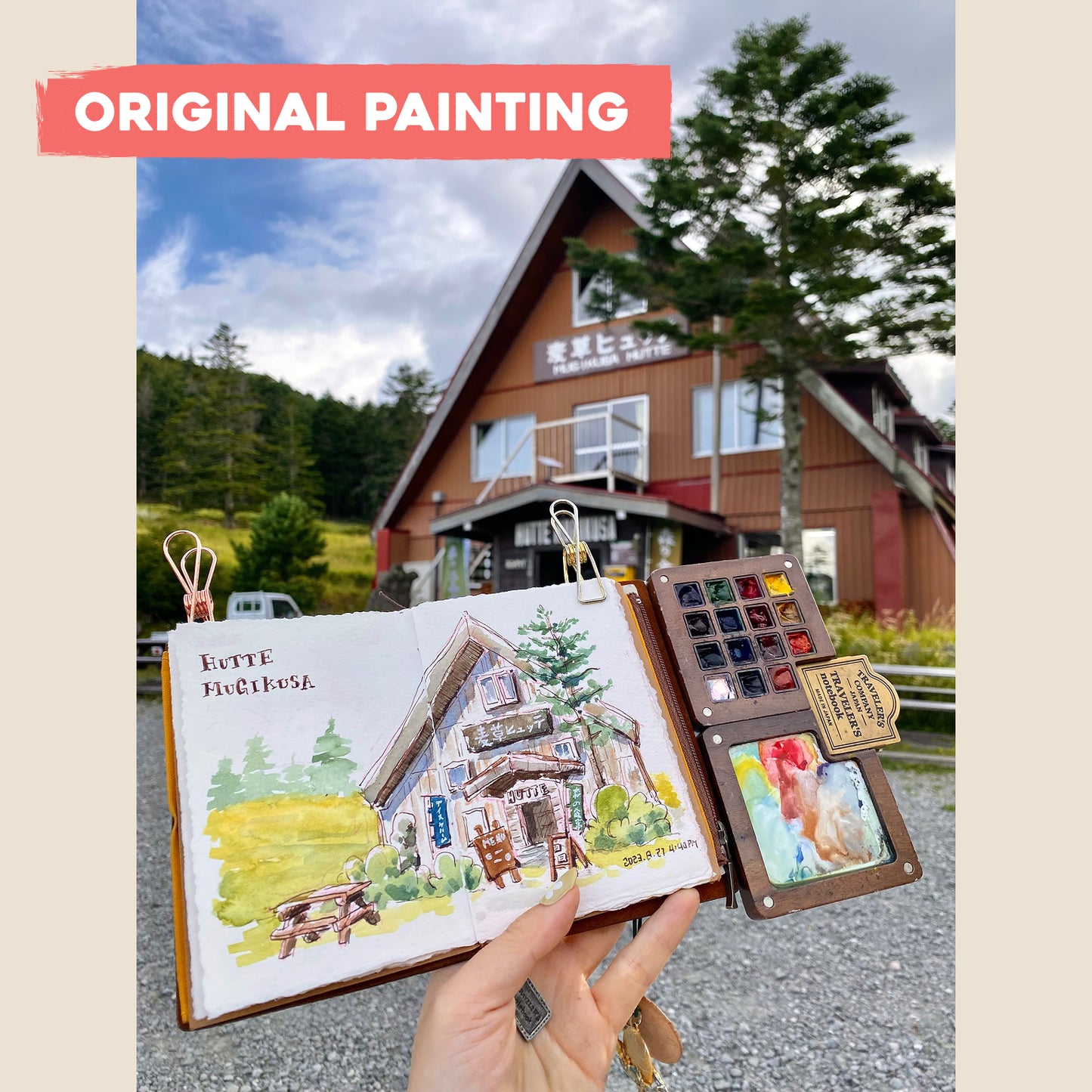 Postcard: Forest Cabin in Nagano, Japan