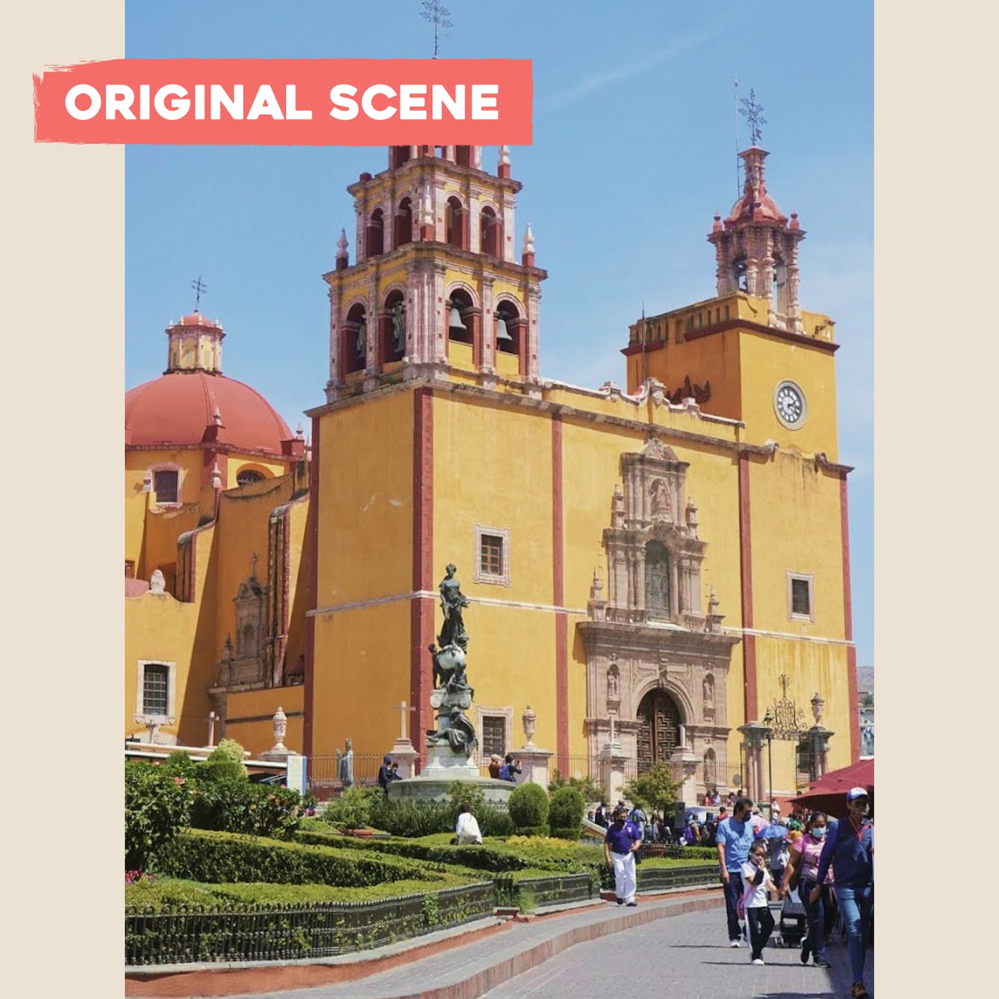 Postcard: Colorful town of Guanajuato, Mexico