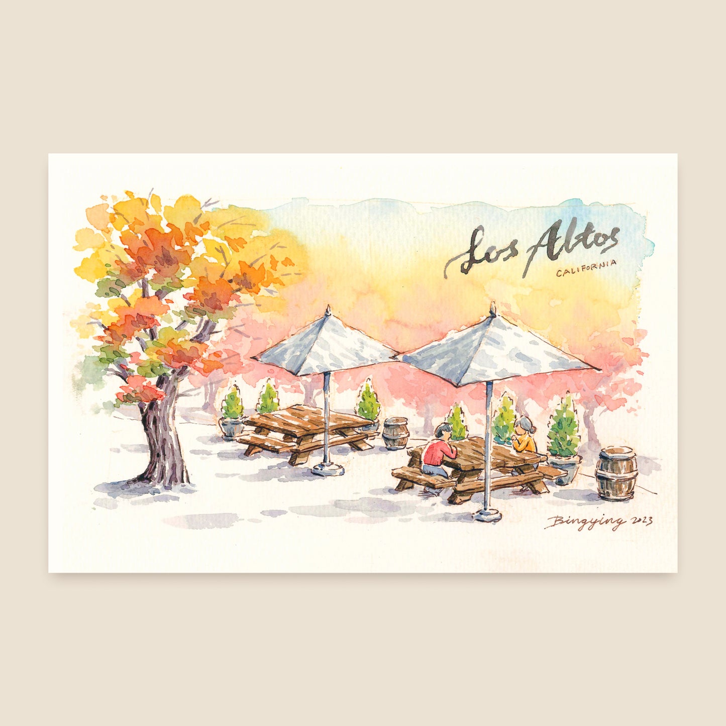 Postcard: Autumn afternoon in Los Altos, California