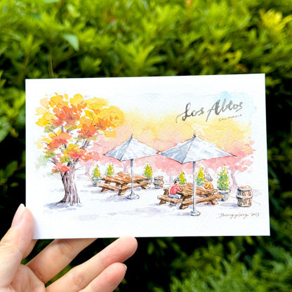 Postcard: Autumn afternoon in Los Altos, California