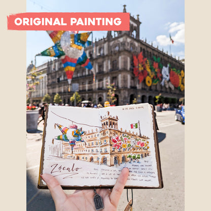Postcard: Historic Center of Mexico City