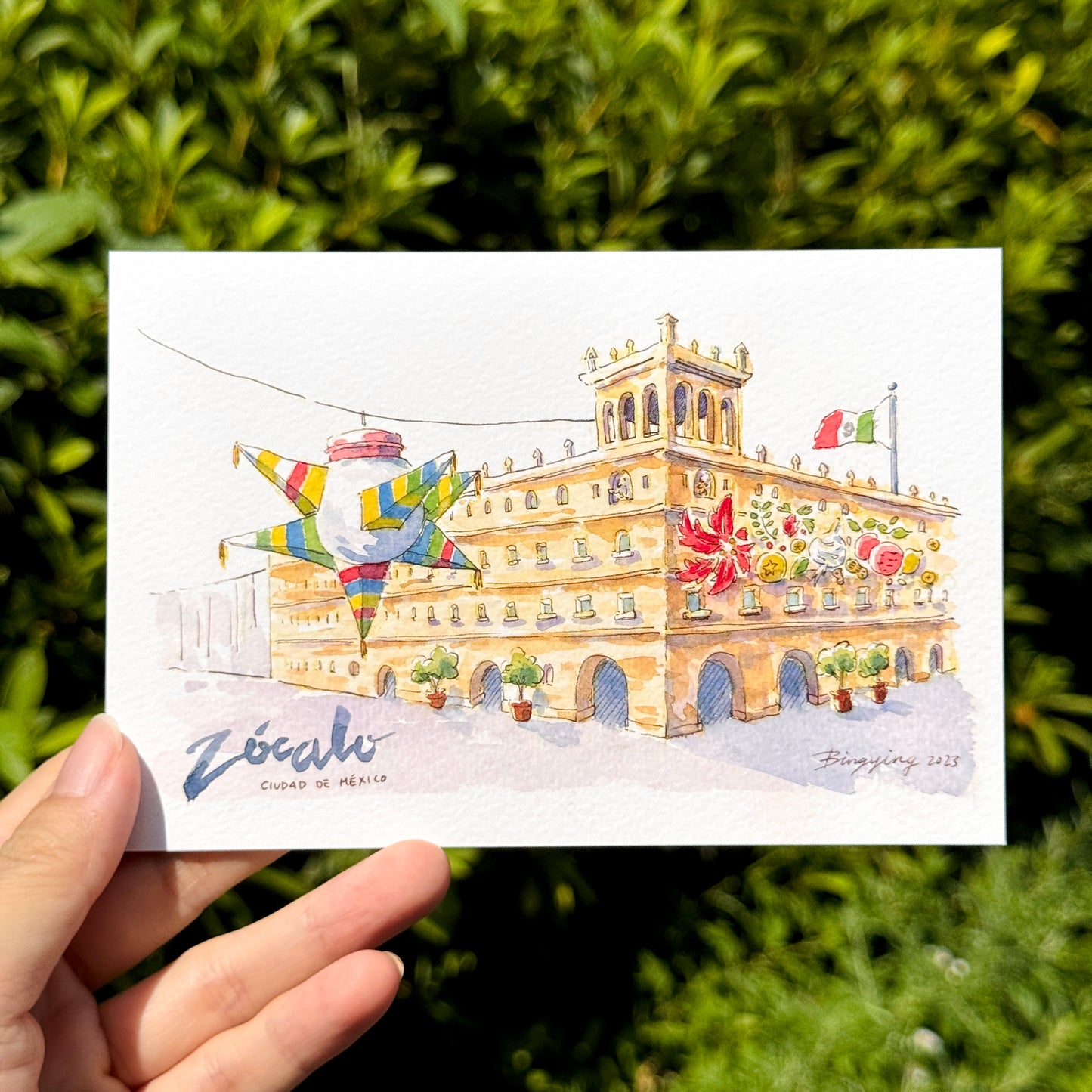 Postcard: Historic Center of Mexico City