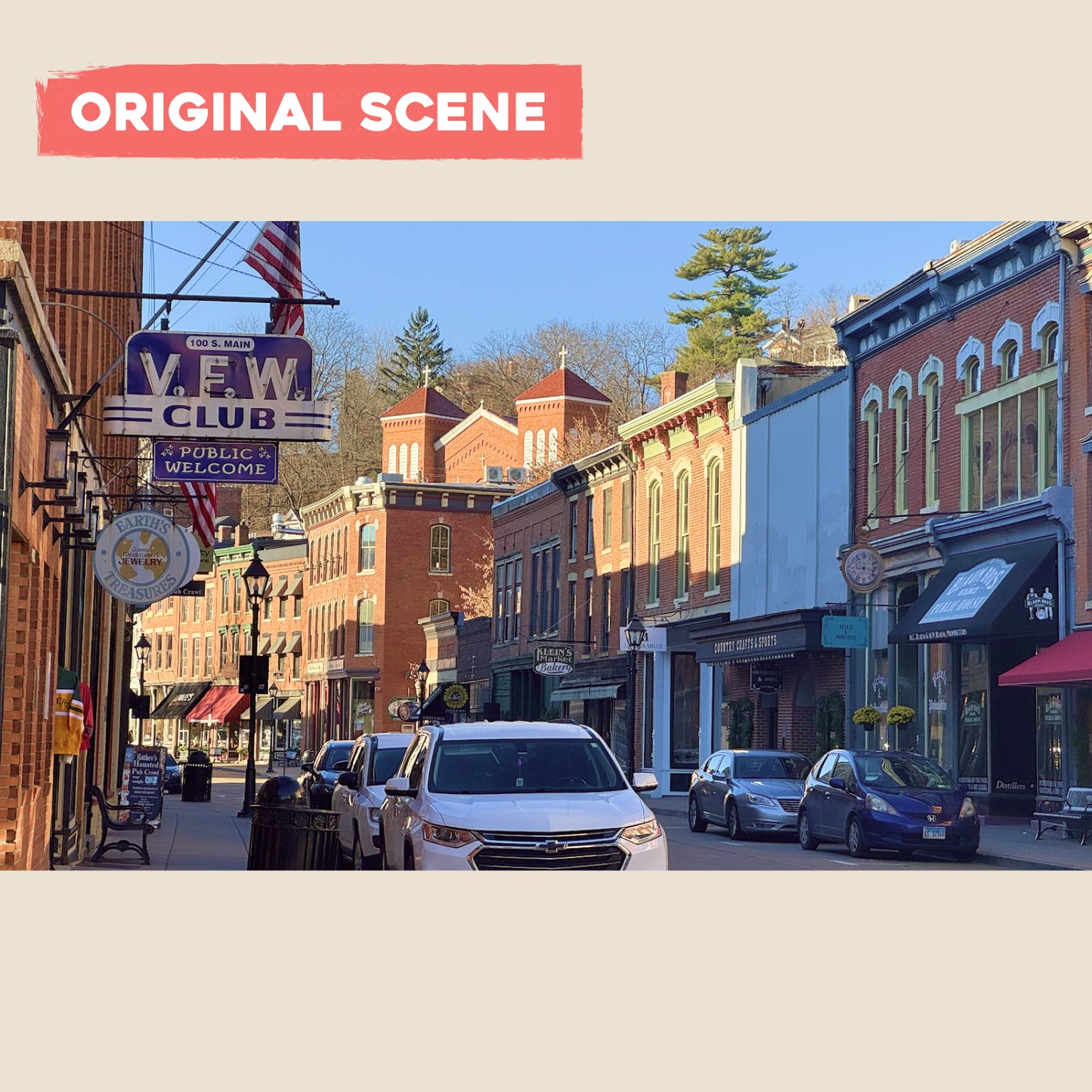 Postcard: Old Town in Galena, Illinois