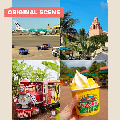 Oversized Postcard: Scenes from Oahu, Hawaii