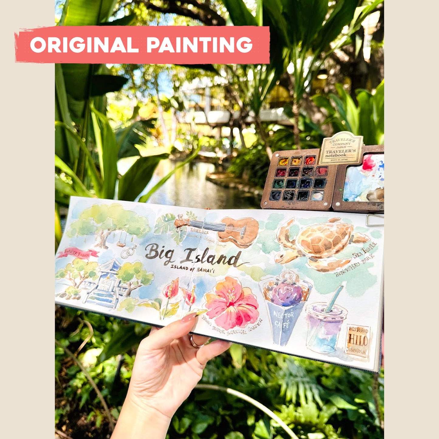 Oversized Postcard: Scenes from Big Island, Hawaii