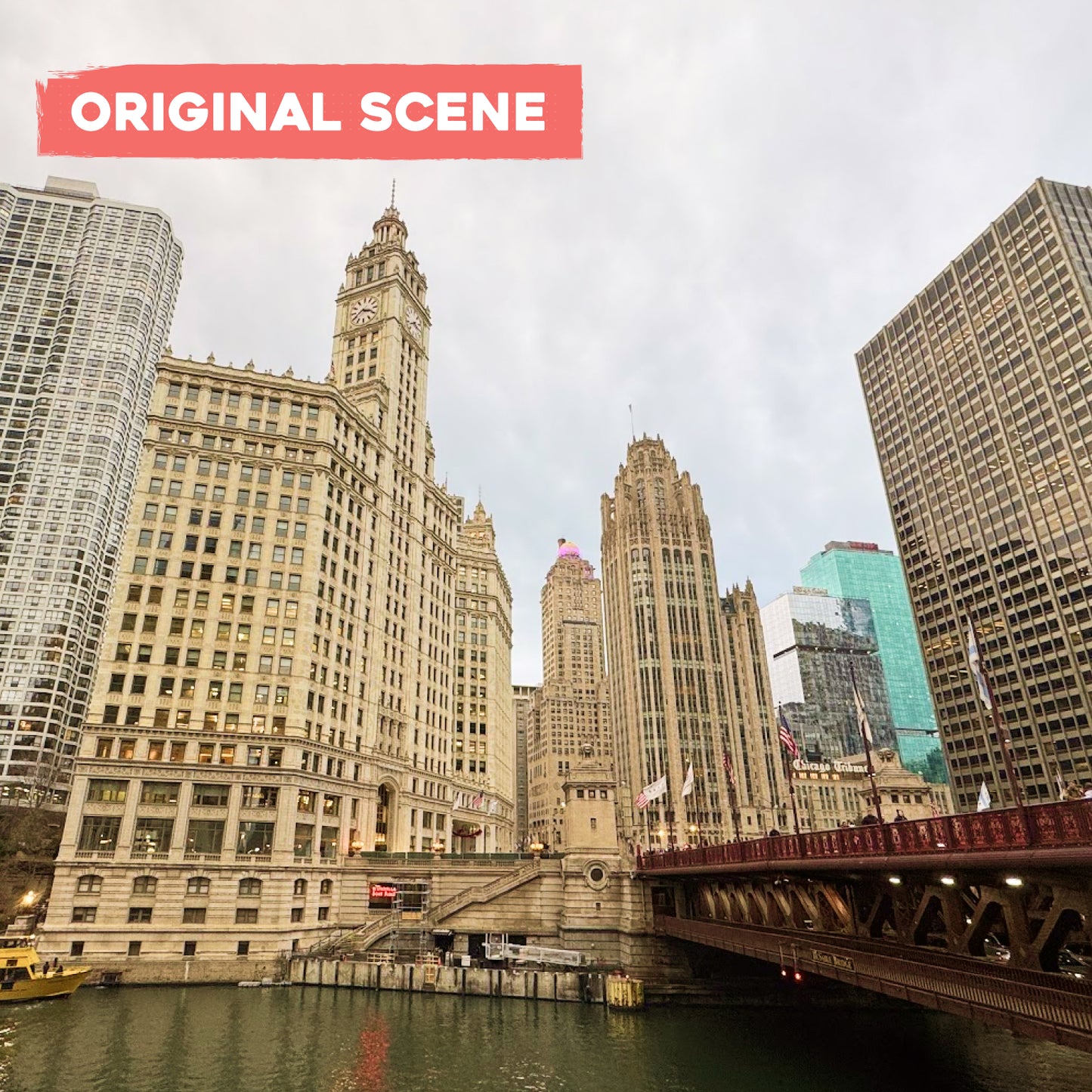 Postcard: Chicago Skyline