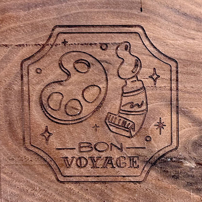 [Ships 10/10~] Travel Watercolor Palette with Original Art Engraving