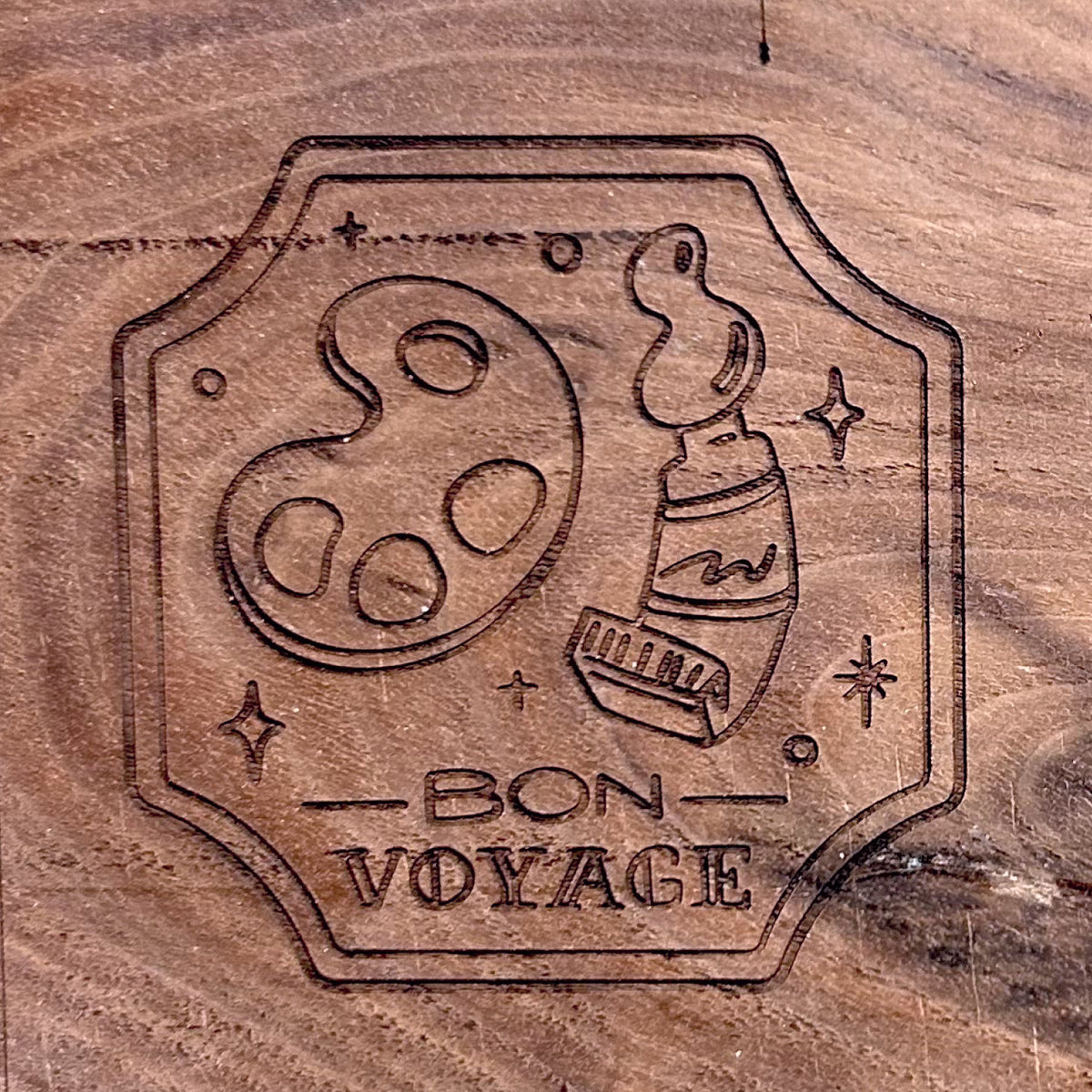[Ships 10/10~] Travel Watercolor Palette with Original Art Engraving