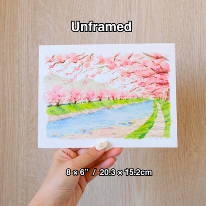 Signed Giclee Print: Sakura in Kawazu
