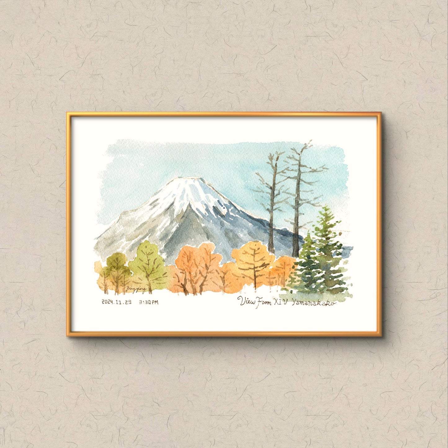 Signed Giclee Print: Mt. Fuji in Autumn