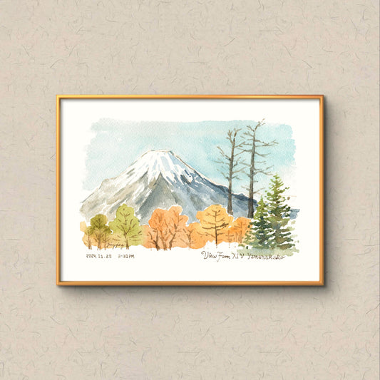 Signed Giclee Print: Mt. Fuji in Autumn