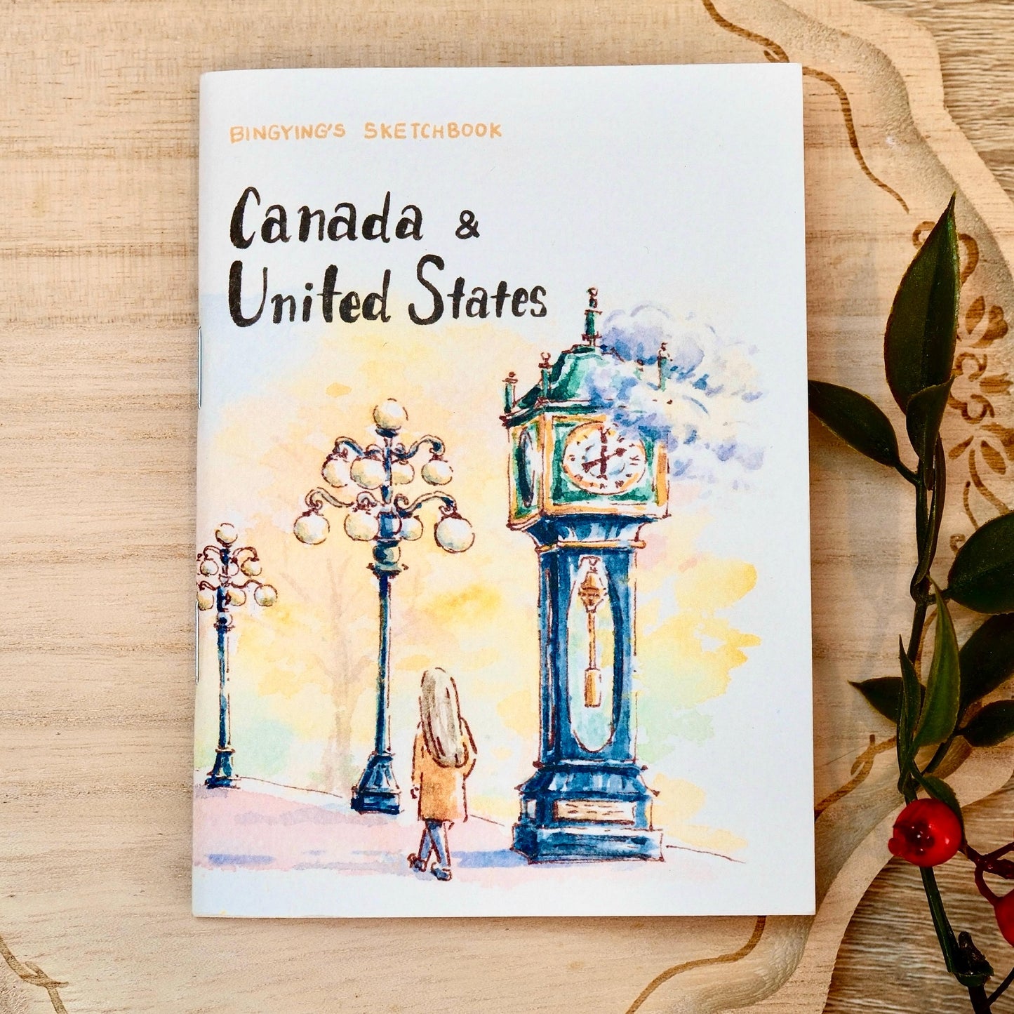 Mini Art Zine: Canada & United States Travel Sketchbook