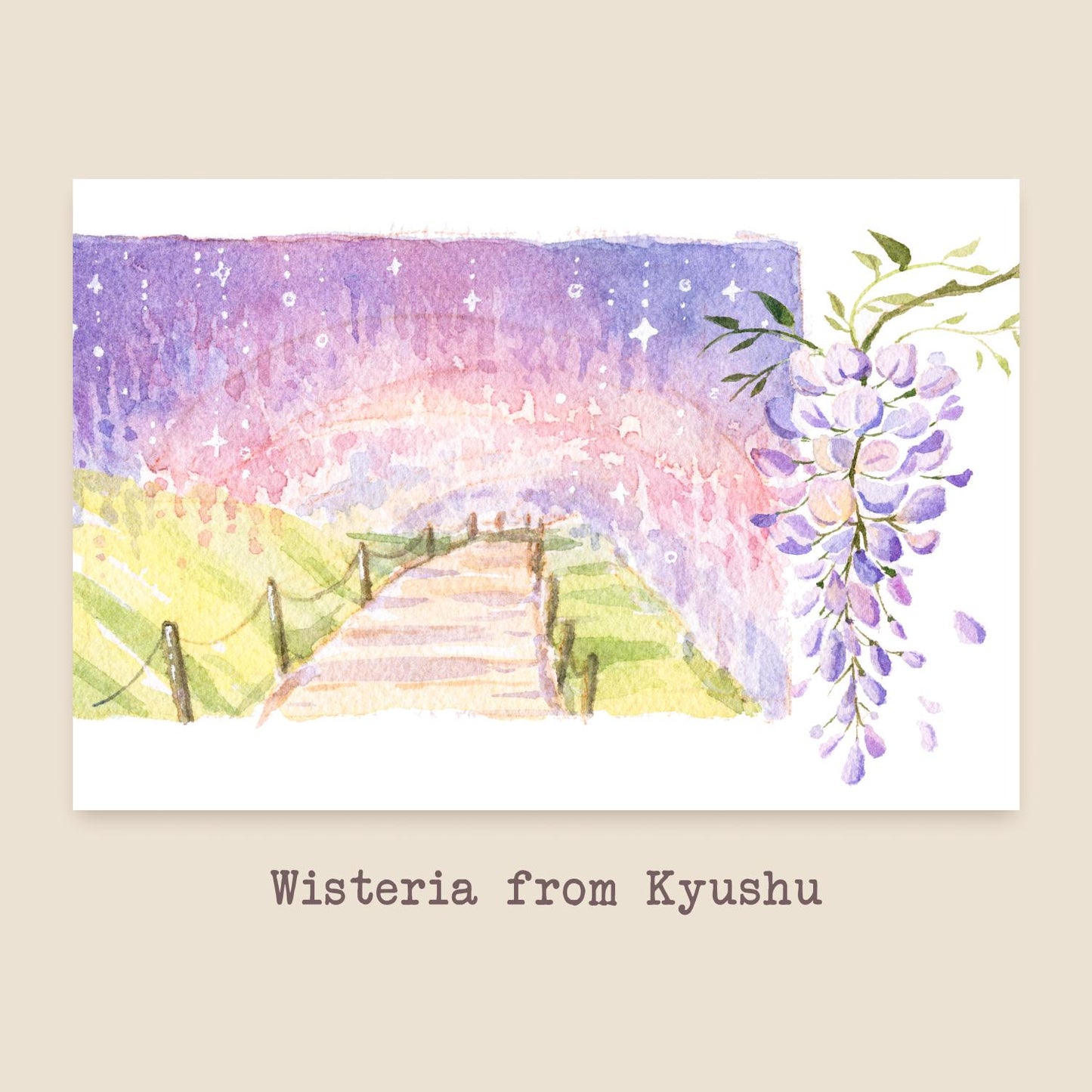 Colors of Japan's 4 Seasons: Set of 4 Postcard Prints