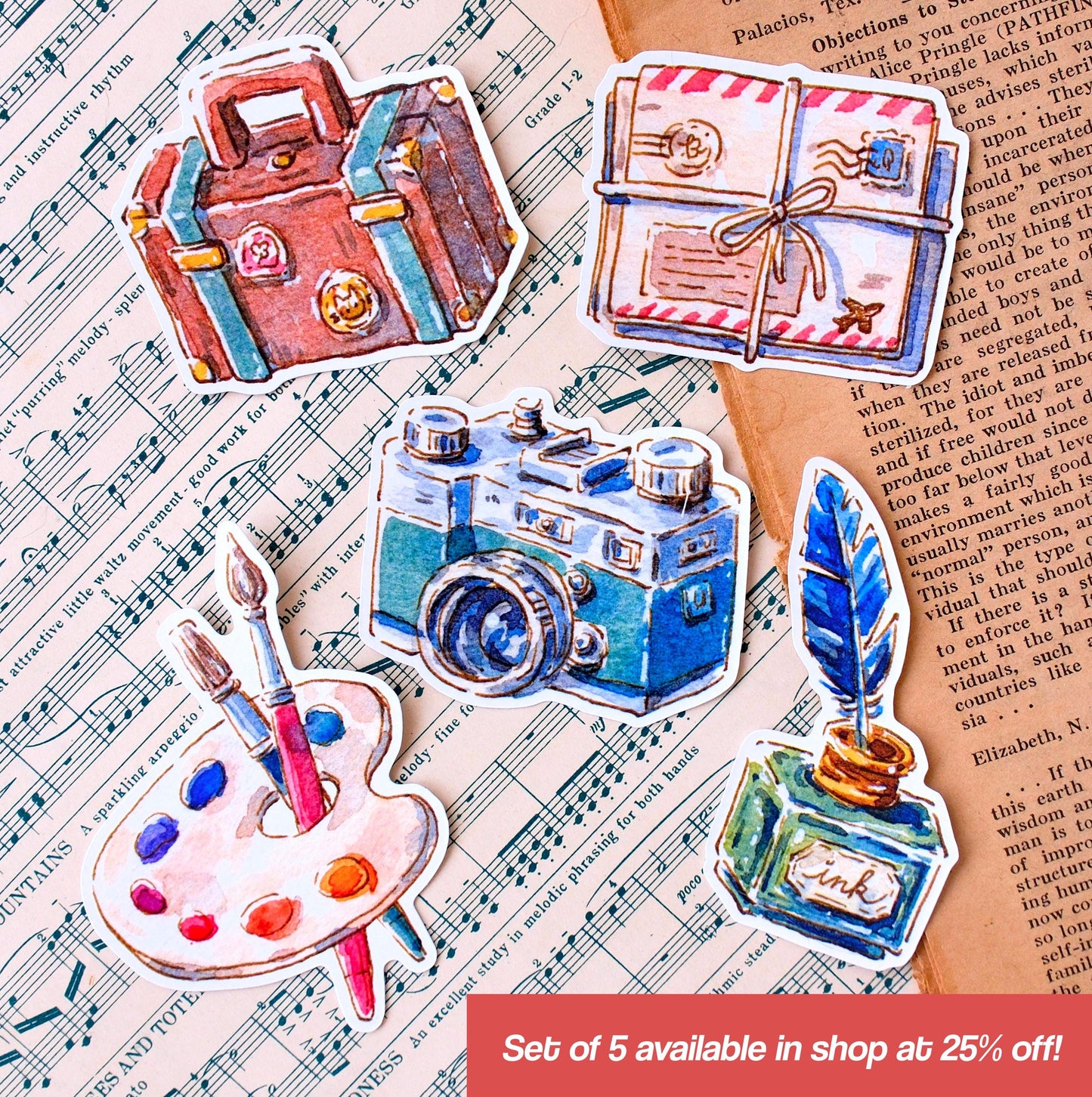Vinyl Sticker: Paint Palette