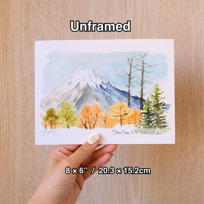 Signed Giclee Print: Mt. Fuji in Autumn