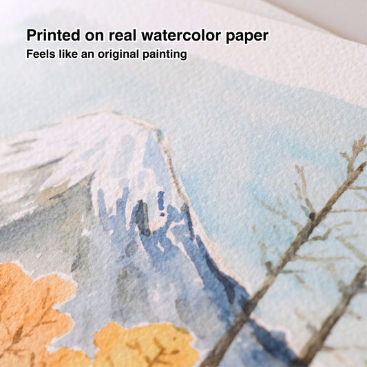 Signed Giclee Print: Mt. Fuji in Autumn