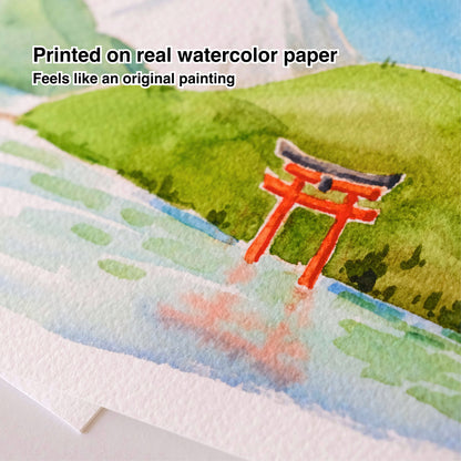 Signed Giclee Print: Capybara Onsen