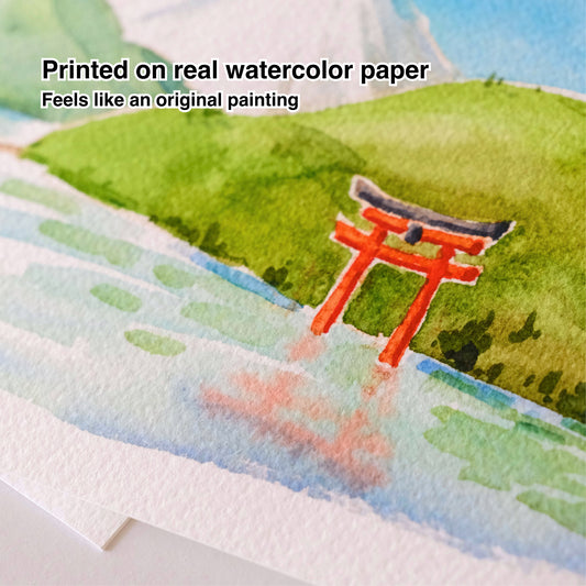 Signed Giclee Print: Capybara Onsen