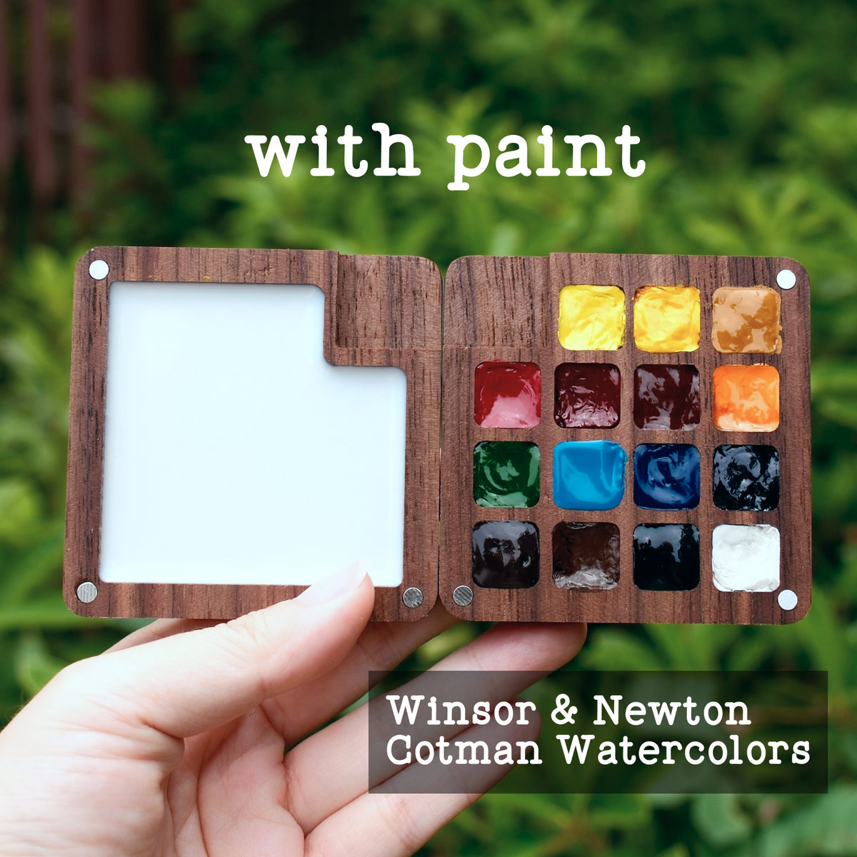 [Ships 10/10~] Travel Watercolor Palette with Original Art Engraving