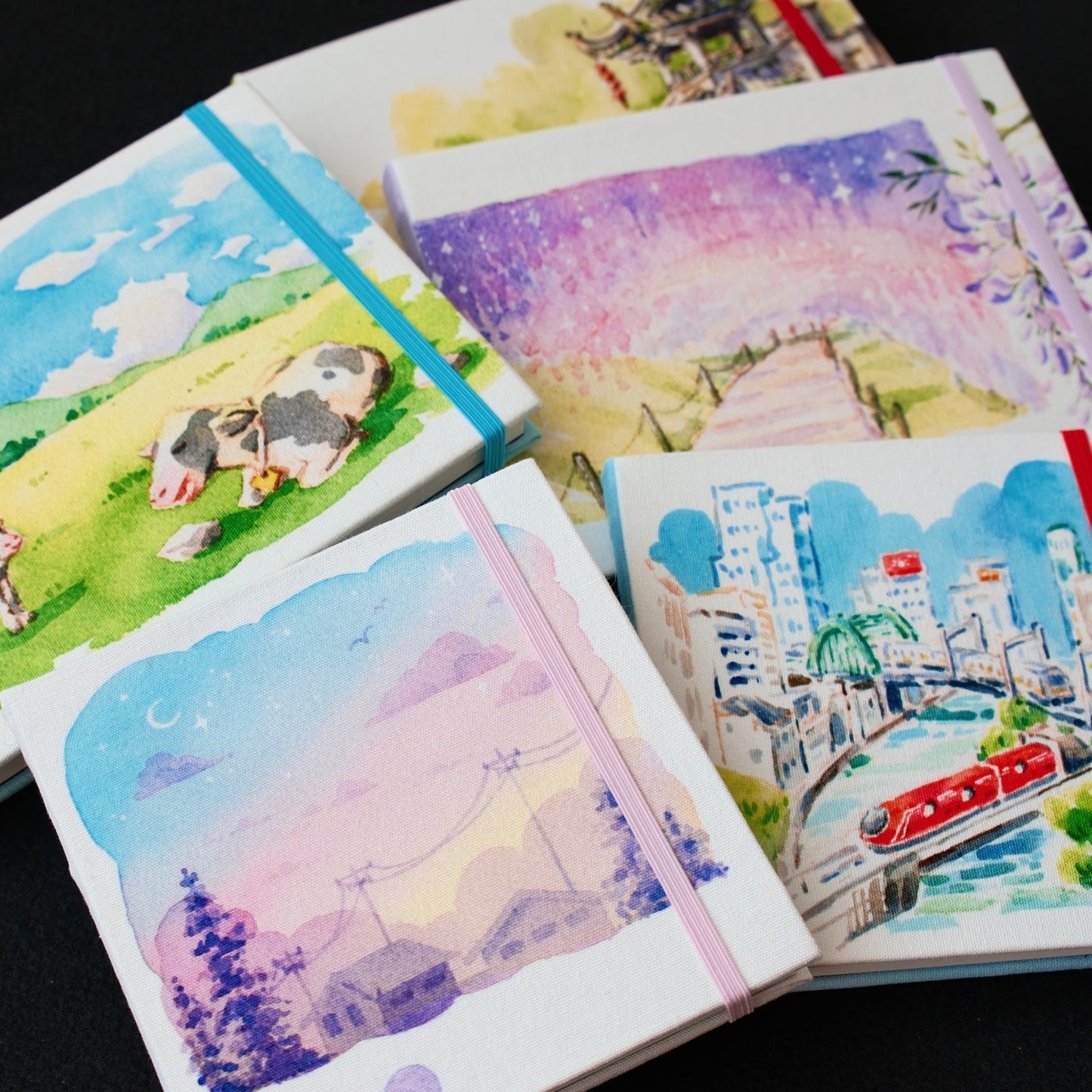 PRE-ORDER: Hand-bound watercolor sketchbooks