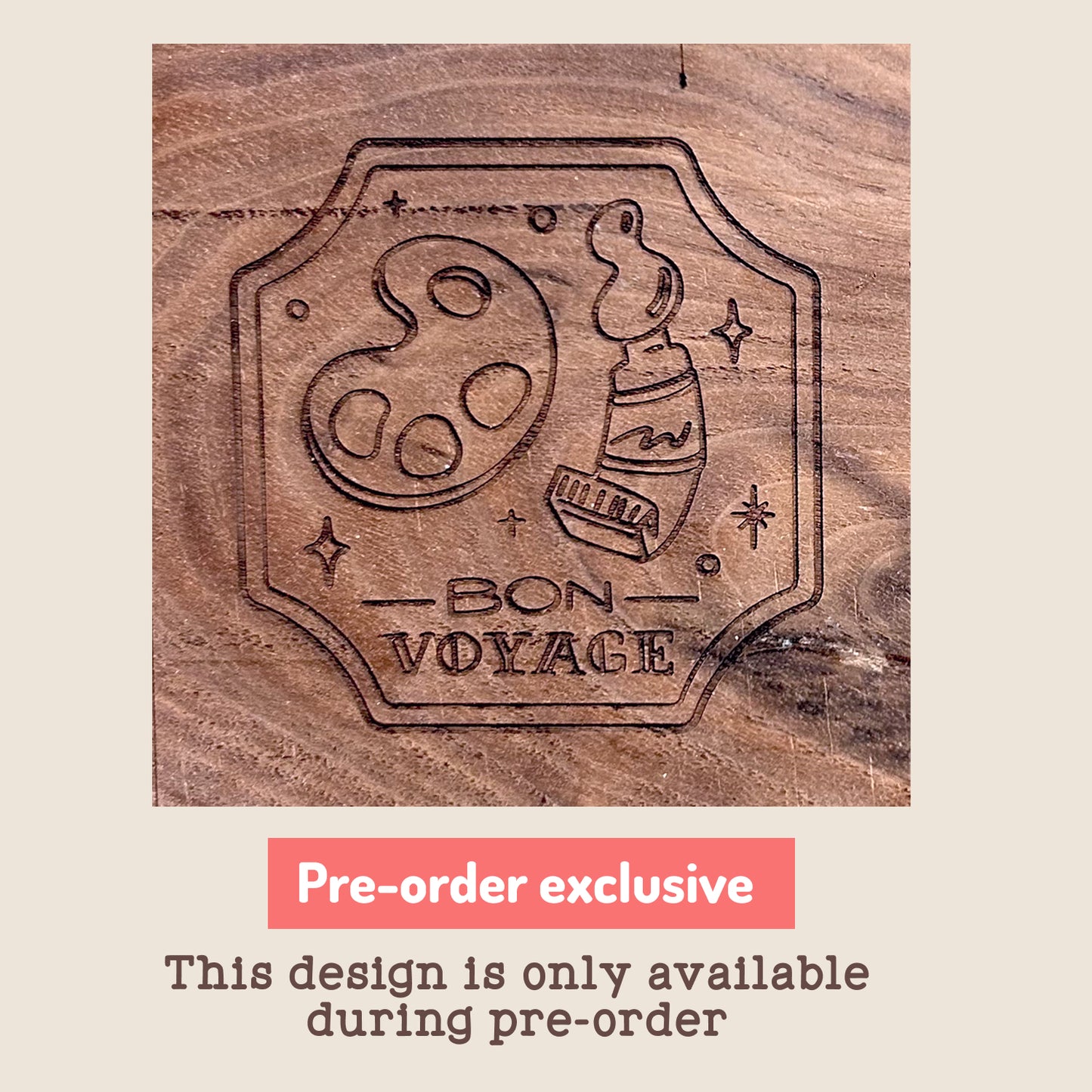 PRE-ORDER: Travel Watercolor Palette with Original Art Engraving