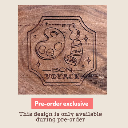 PRE-ORDER: Travel Watercolor Palette with Original Art Engraving