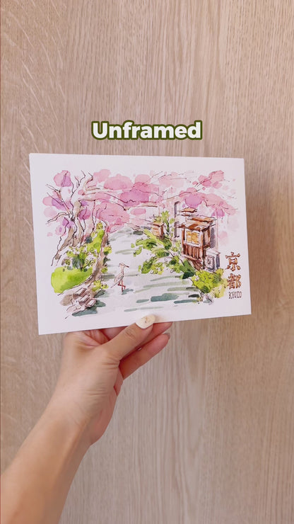 Signed Giclee Print: Sakura in Kyoto