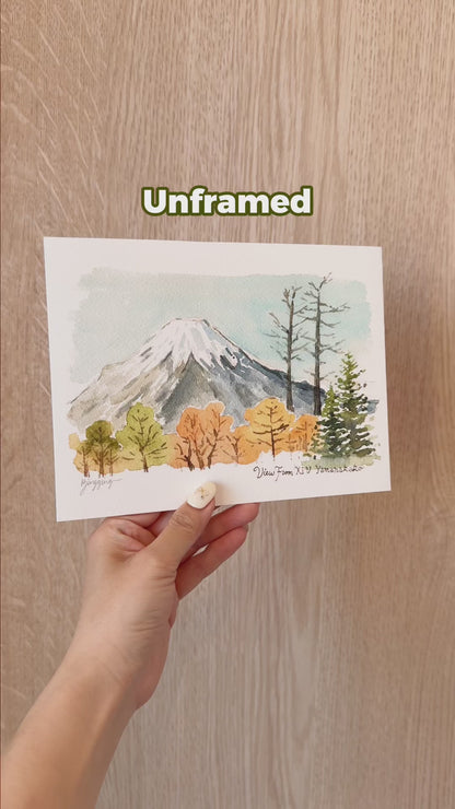 Signed Giclee Print: Mt. Fuji in Autumn
