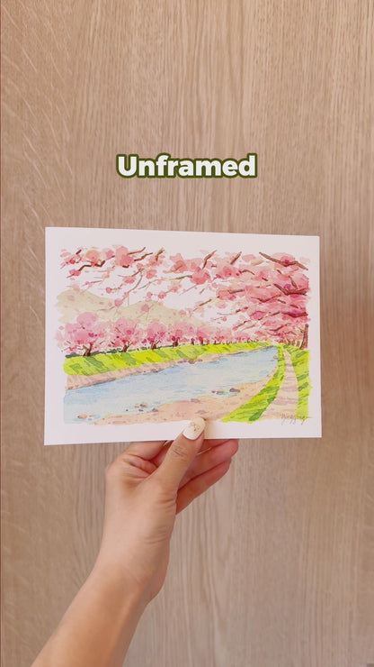 Signed Giclee Print: Sakura in Kawazu
